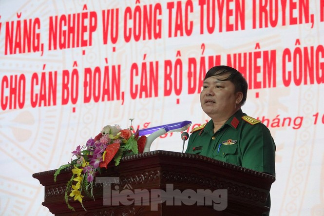 Thủ lĩnh Đoàn trong Quân đội học kỹ năng tuyên truyền pháp luật - ảnh 3