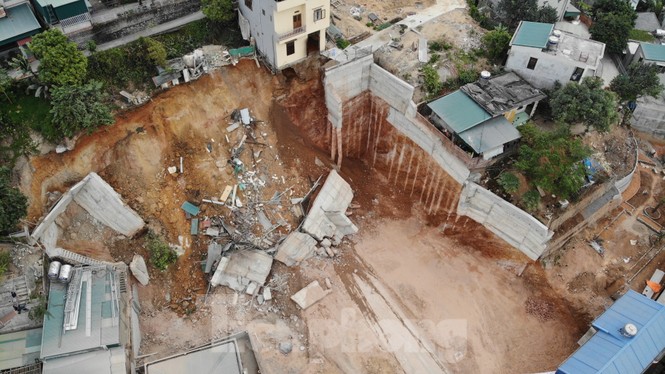 San gạt đất làm sập nhà, 16 hộ dân phải di dời khẩn cấp lúc nửa đêm - ảnh 7