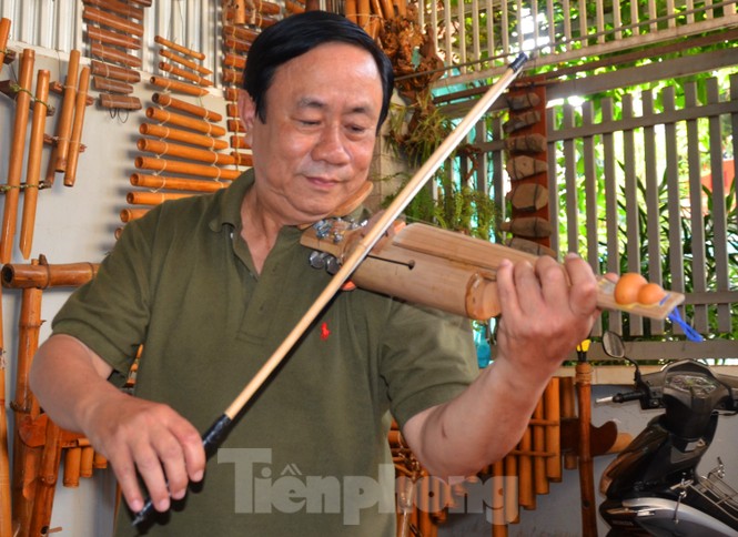 Độc lạ Violin tre và đàn Mõ bò - ảnh 5