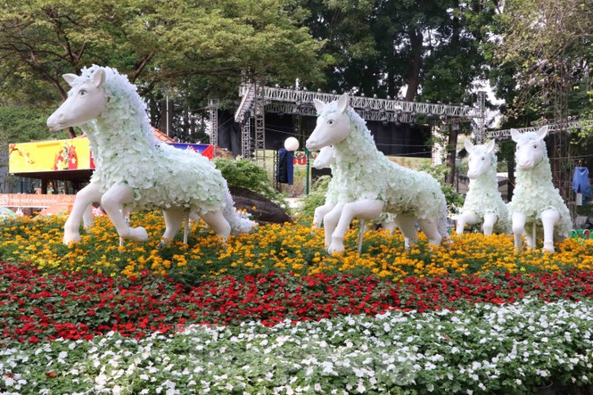 Dân Sài Gòn kéo nhau vào hội hoa xuân chụp hình 'tự sướng' ngày cận tết - ảnh 3