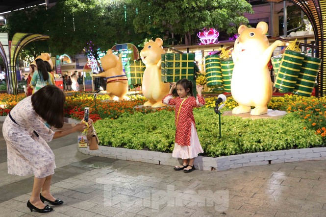 Người Sài Gòn chen chân thưởng ngoạn đường hoa Nguyễn Huệ ngày đầu khai trương - ảnh 4