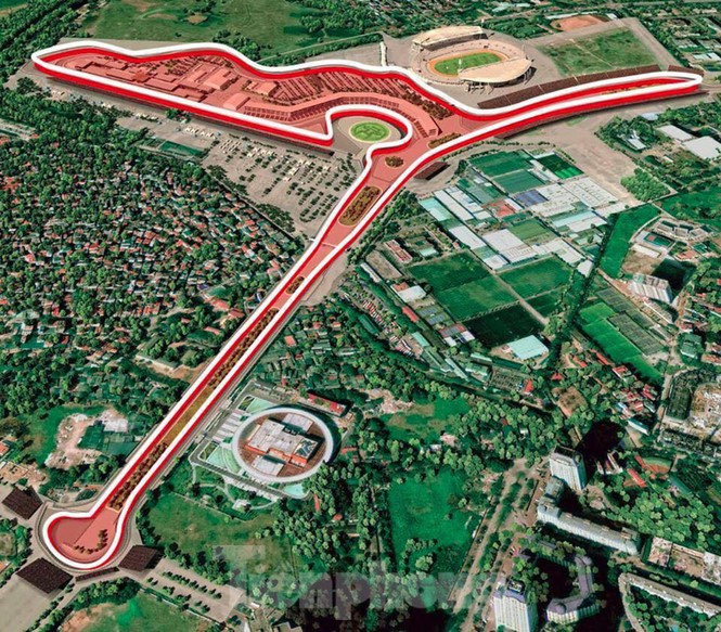 Bay trên đường đua F1 đang thành hình ở Hà Nội - ảnh 15