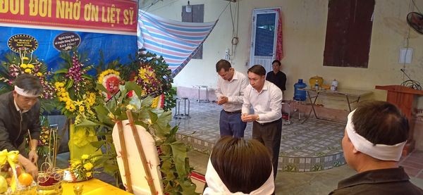 Thai Binh's mother's hometown welcomes martyrs, journalist Pham Van Huong died in Rao Trang - photo 5