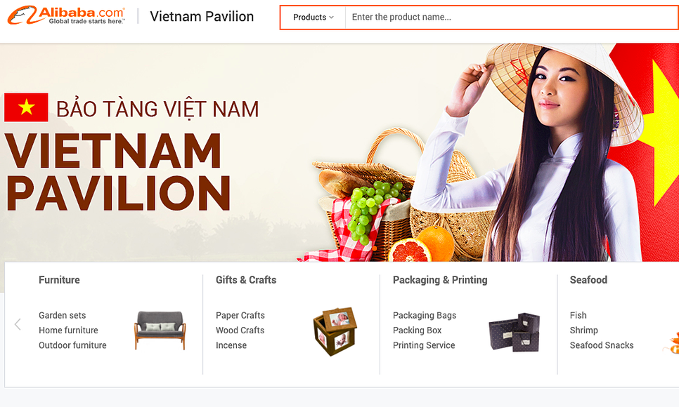 Việt Nam mở gian hàng quốc gia trên Alibaba