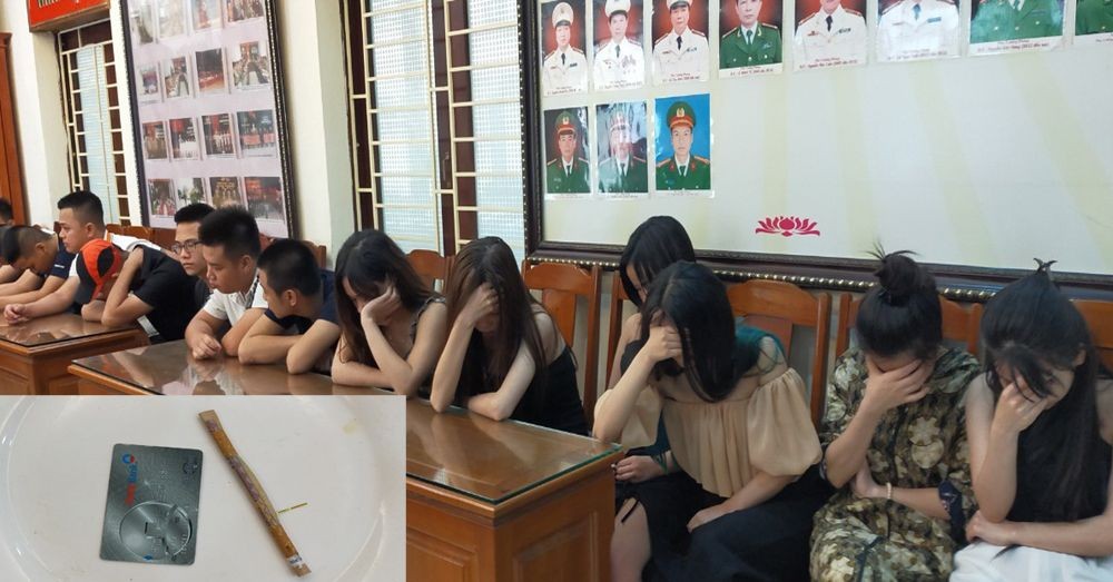 14 nam nữ bị bắt quả tang khi dự sinh nhật bằng ma tuý