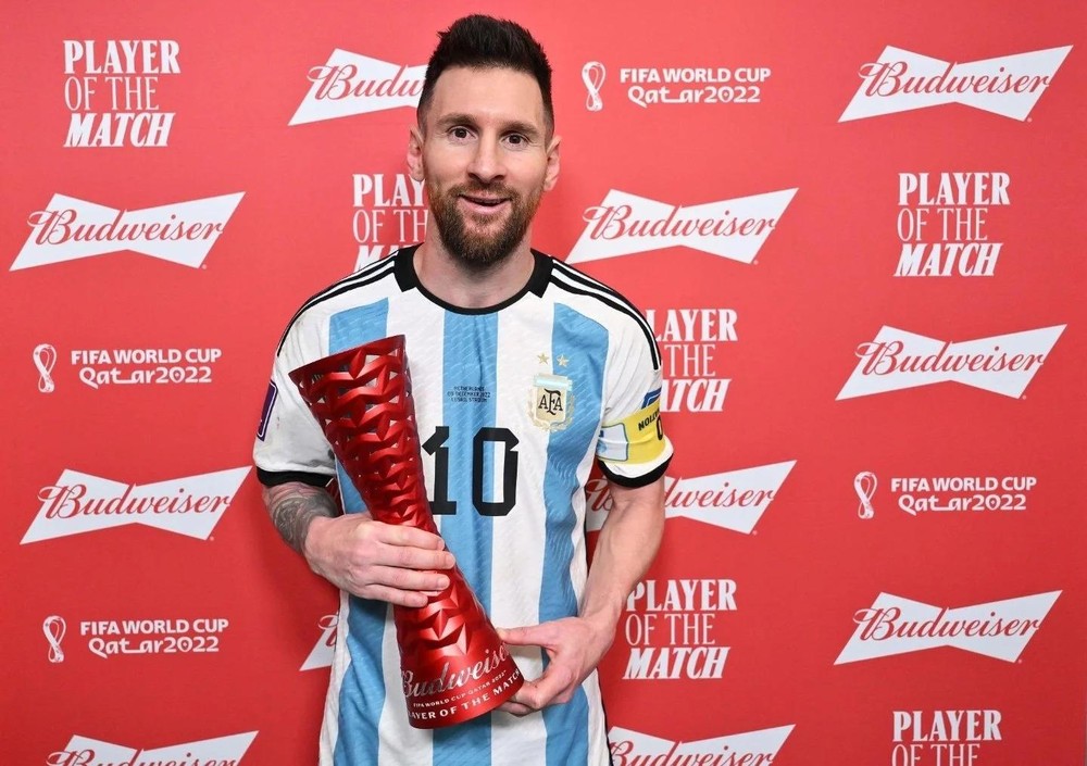 Messi chạm cột mốc lịch sử về số lần đoạt danh hiệu Cầu thủ xuất sắc nhất  trận ở World Cup