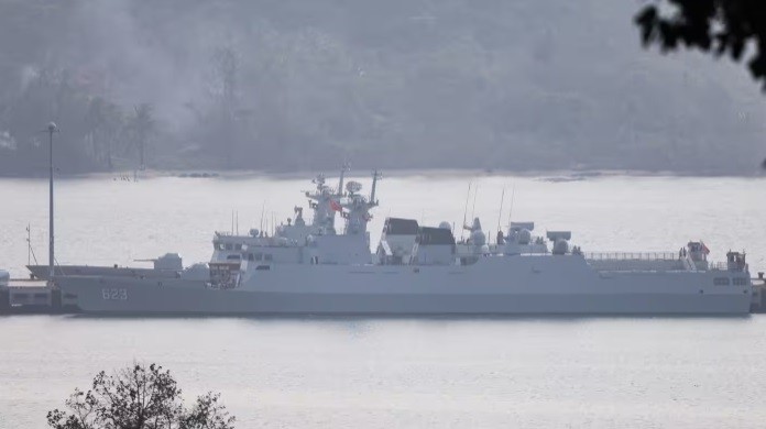 Tàu chiến Trung Quốc xuất hiện ở quân cảng Campuchia ảnh 1
