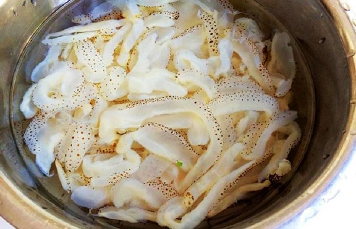 Cách nộm hoa chuối với sứa Cách nộm hoa chuối với sứa