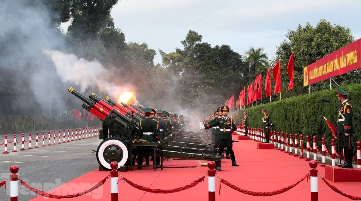 Hình ảnh Tổng Bí thư Nguyễn Phú Trọng chủ trì lễ đón Tổng Bí thư, Chủ tịch Trung Quốc Tập Cận Bình ảnh 11