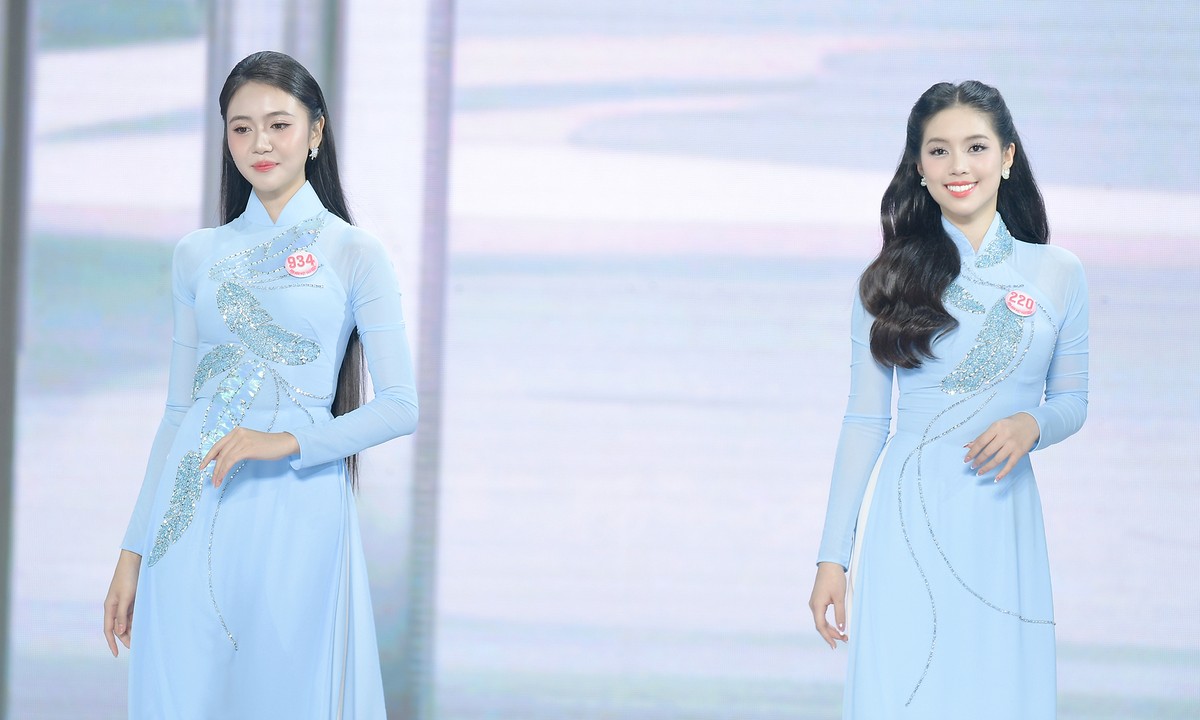 Vẻ rạng ngời của nữ quân nhân ở Hoa hậu Việt Nam ảnh 1