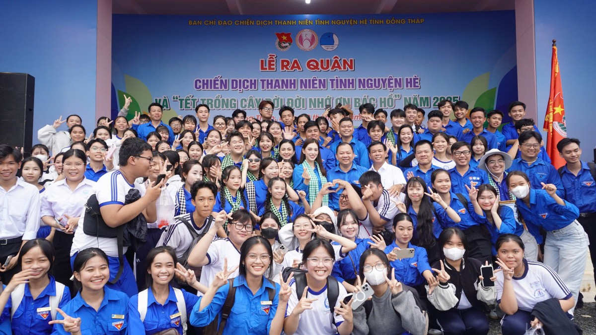 Hoa hậu Tiểu Vy là Đại sứ Chiến dịch Thanh niên tình nguyện Hè tỉnh Đồng Tháp năm 2025 ảnh 7