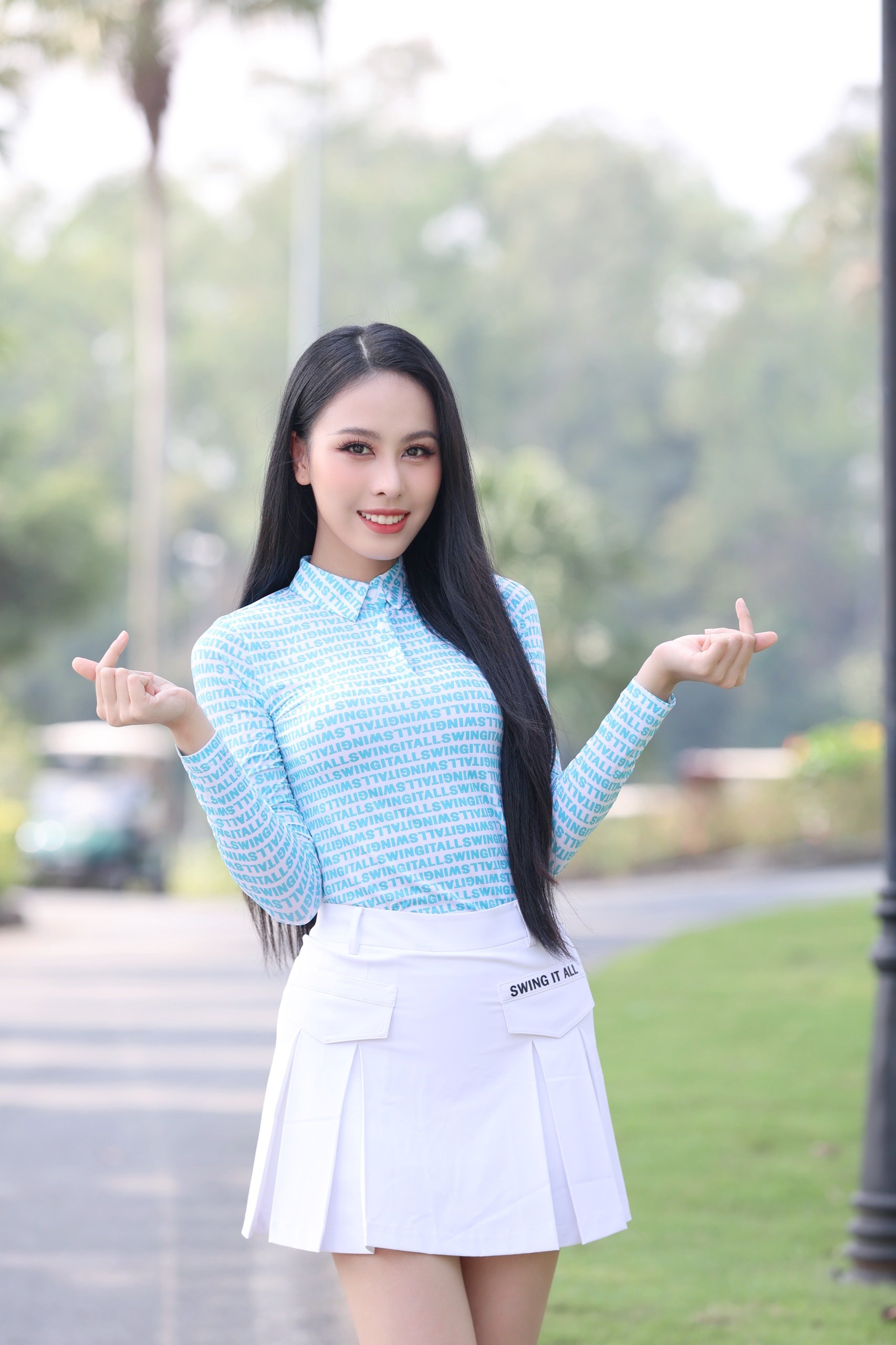 Top 3 Hoa hậu Việt Nam 2022 khoe sắc tại Tiền Phong Golf Championship ảnh 27