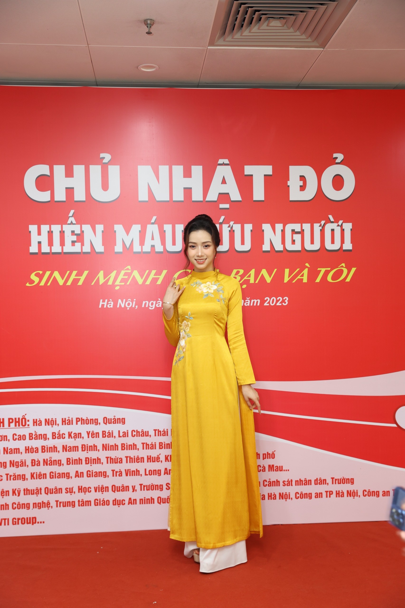 Ngọc Hân, Phương Nga diện áo dài nền nã tại họp báo Chủ Nhật Đỏ lần thứ XVI - năm 2024 ảnh 8