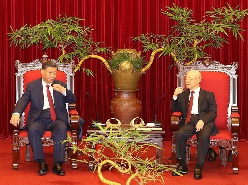 Tổng Bí thư Nguyễn Phú Trọng cùng Tổng Bí thư, Chủ tịch Trung Quốc Tập Cận Bình dự Tiệc trà ảnh 4