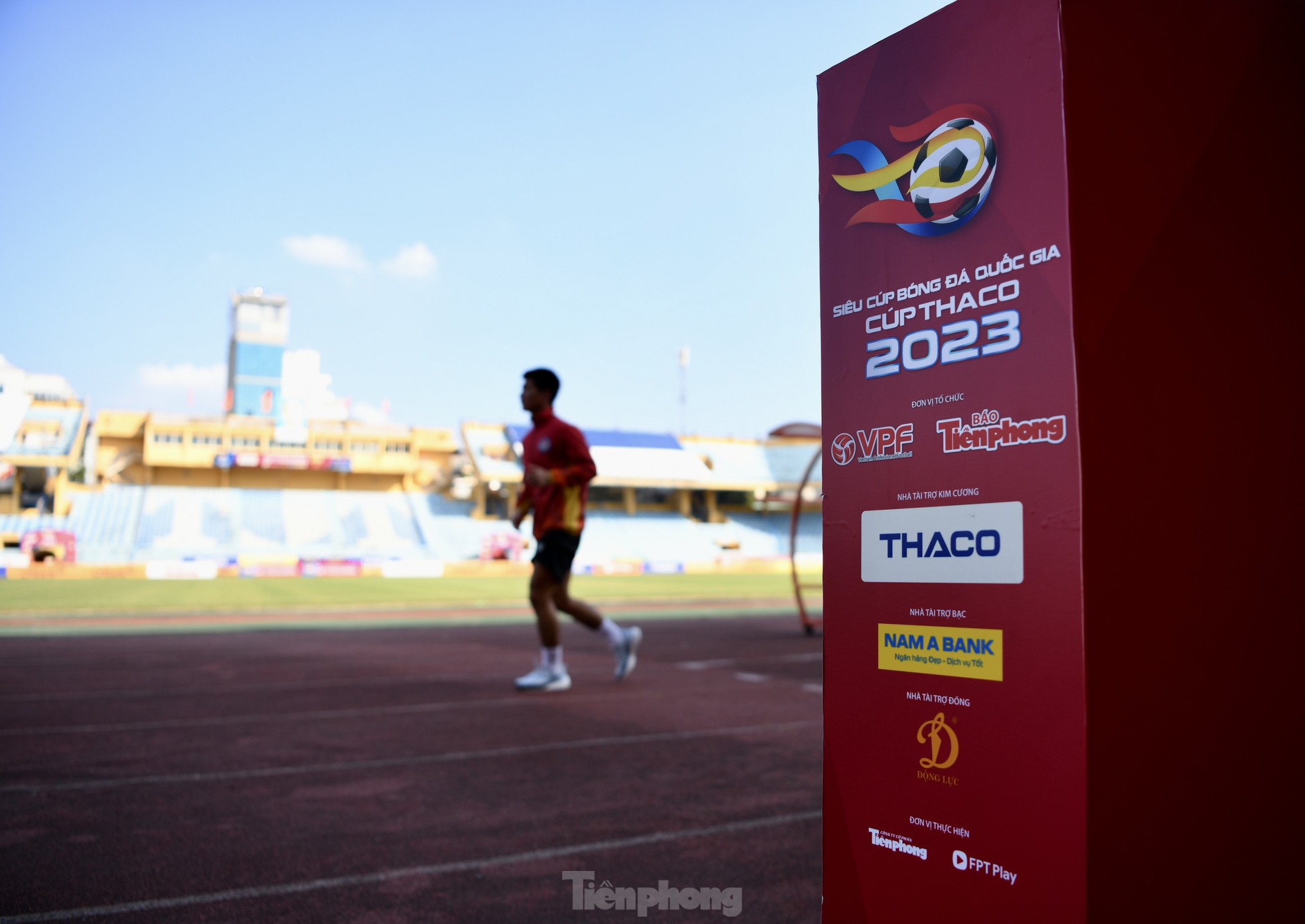 Sân vận động Hàng Đẫy rực rỡ trước giờ G, sẵn sàng cho trận Siêu cúp Quốc gia 2023 lịch sử ảnh 12