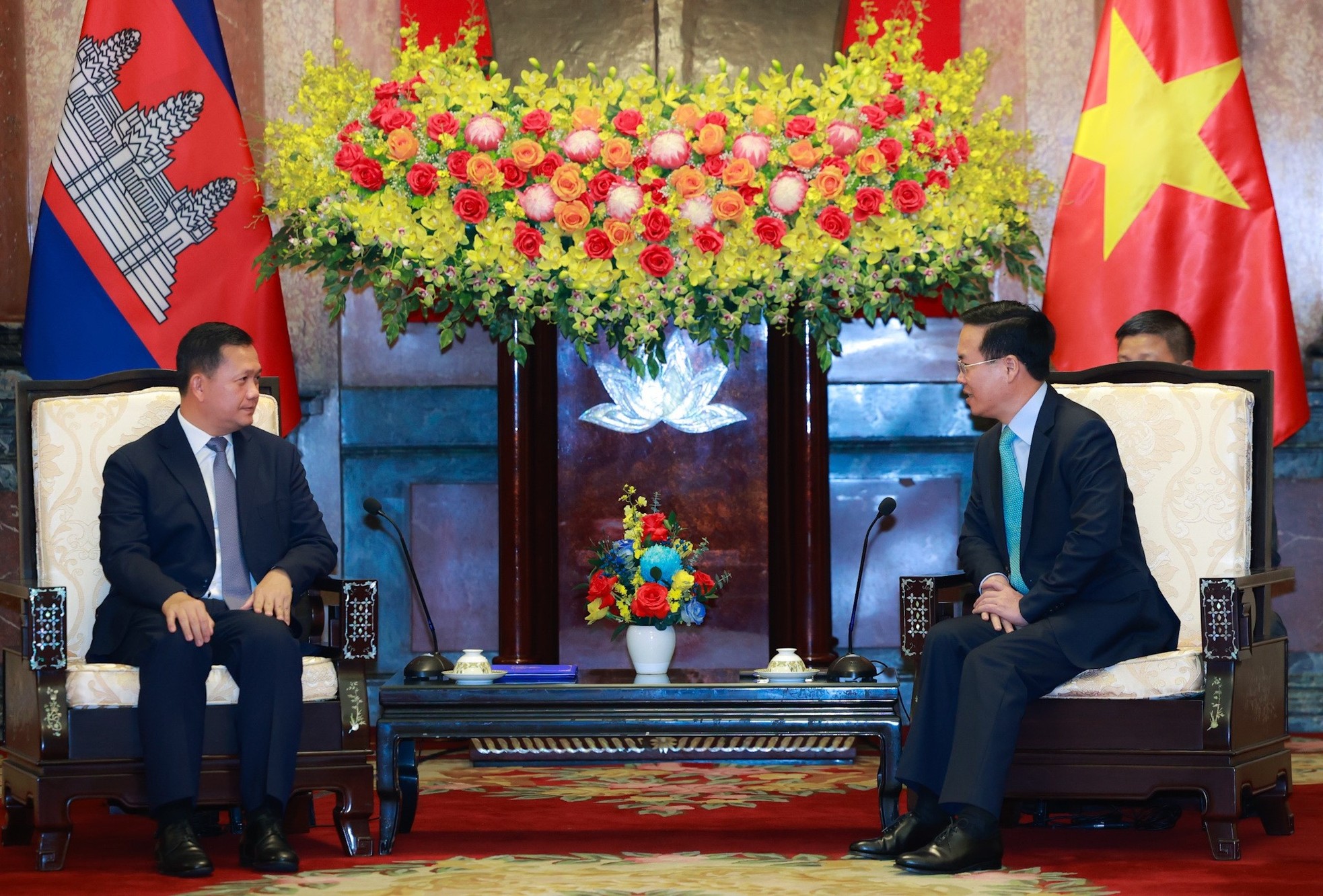 Chủ tịch nước Võ Văn Thưởng tiếp Thủ tướng Campuchia Hun Manet ảnh 7