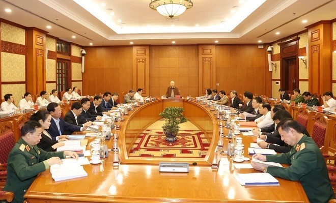 Tổng Bí thư Nguyễn Phú Trọng chủ trì cuộc họp về phòng, chống tham nhũng, tiêu cực ảnh 3