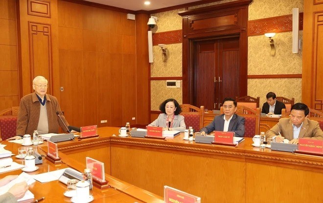 Tổng Bí thư Nguyễn Phú Trọng chủ trì cuộc họp về phòng, chống tham nhũng, tiêu cực ảnh 4