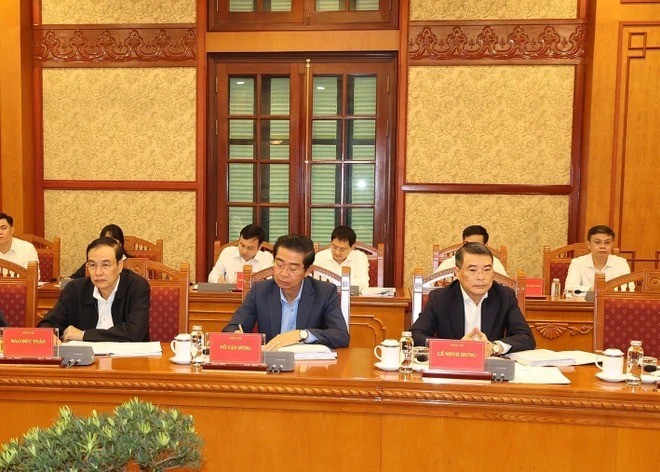 Tổng Bí thư Nguyễn Phú Trọng chủ trì cuộc họp về phòng, chống tham nhũng, tiêu cực ảnh 7