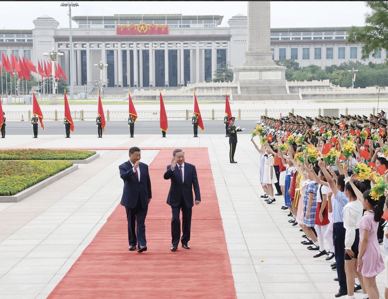 Lễ đón Tổng Bí thư, Chủ tịch nước Tô Lâm thăm cấp Nhà nước tới Trung Quốc ảnh 2