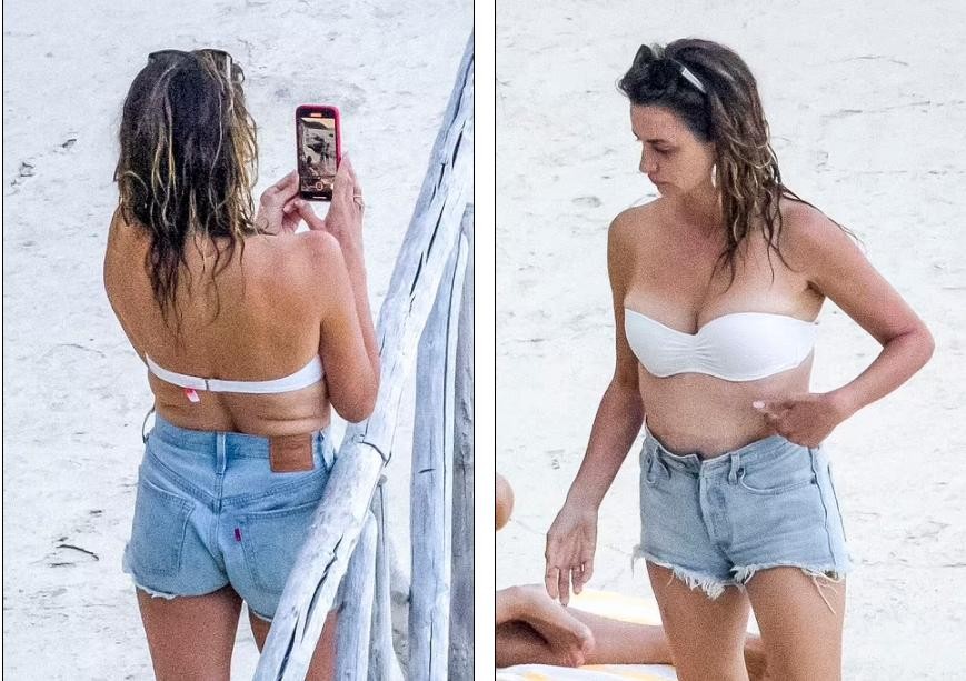 'Sexy bomb' Penélope Cruz se muestra sumamente sexy en bikini al ir a la playa con su marido foto 11