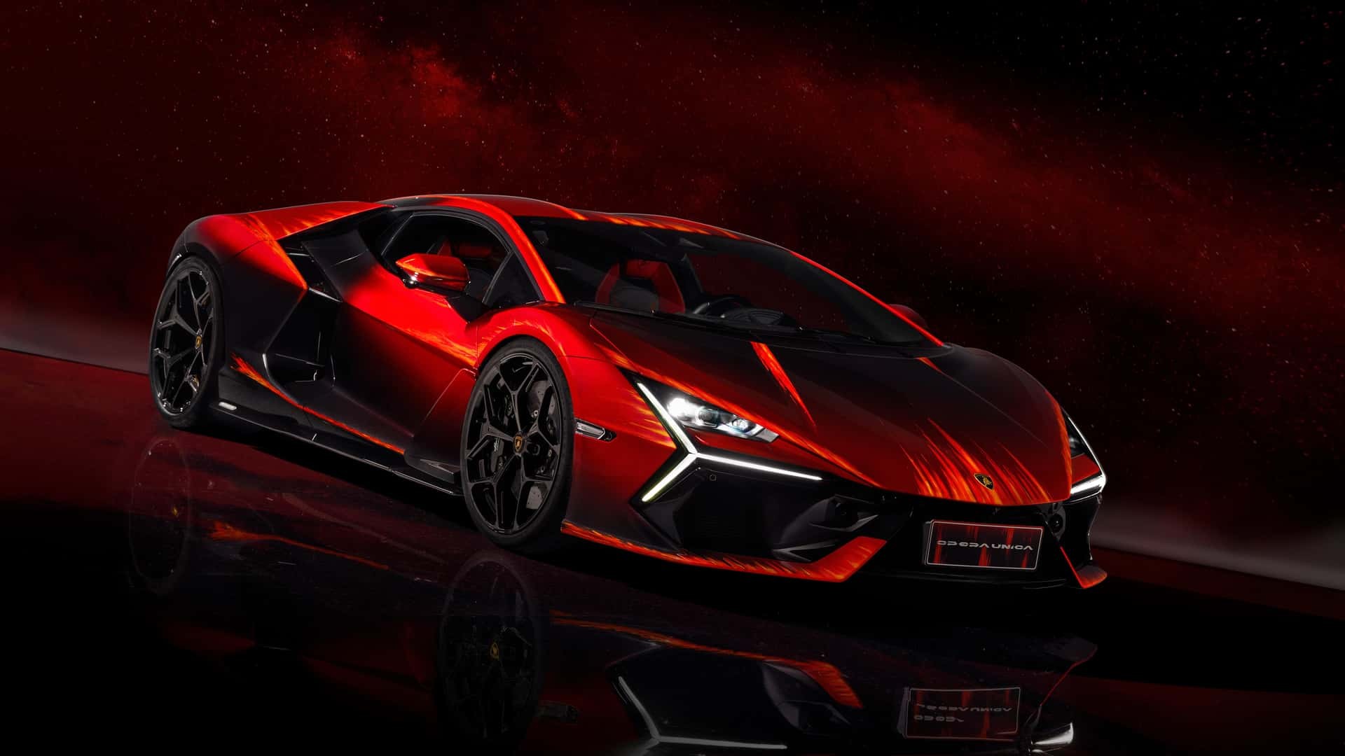 Siêu phẩm Lamborghini Revuelto Opera Unica màu đỏ độc nhất thế giới ảnh 3