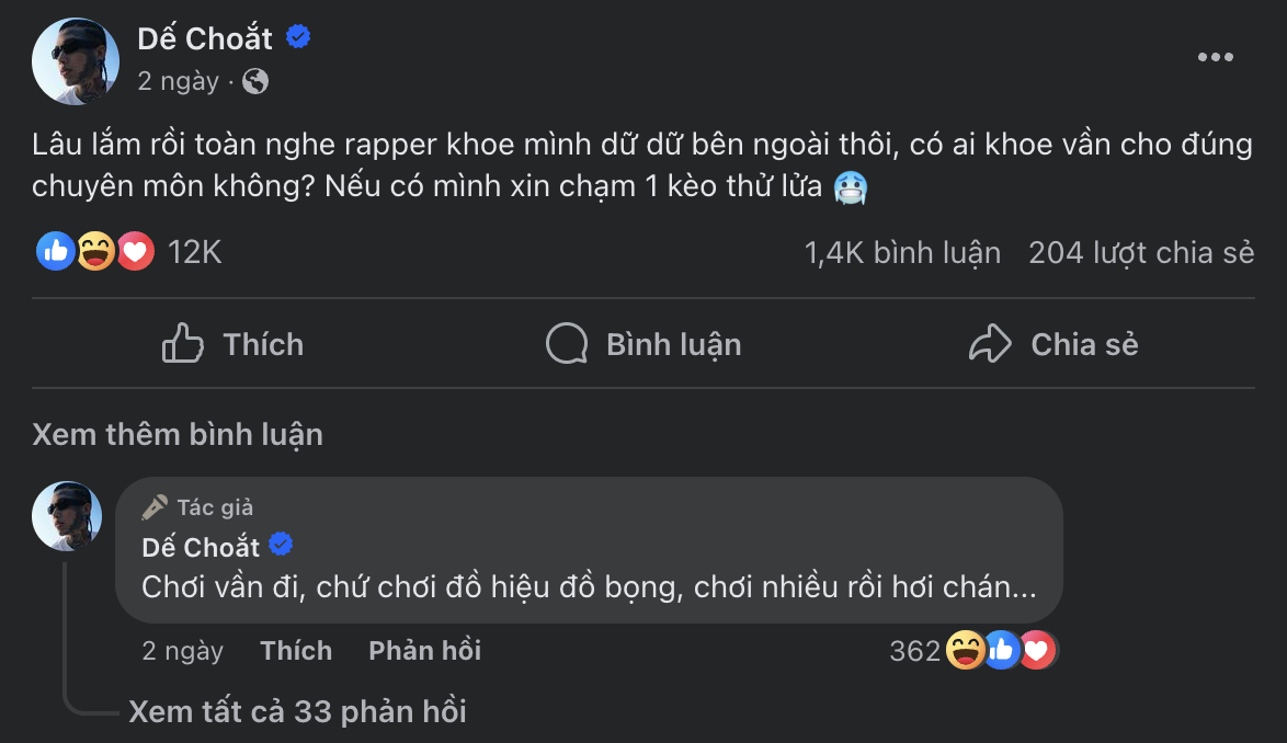 Quán quân Dế Choắt làm dậy sóng rap Việt ảnh 1