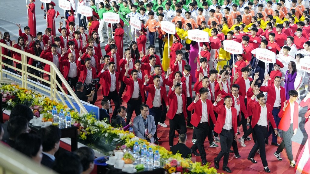 Mãn nhãn với cảnh khai mạc Hội khỏe Phù Đổng TP Hà Nội lần thứ X năm 2024 ảnh 7