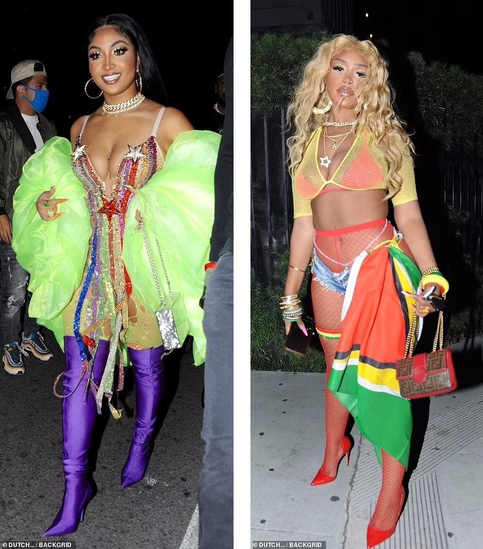 A series of stars dressed like nothing, showing off their sexy bodies at Cardi B's birthday party photo 11