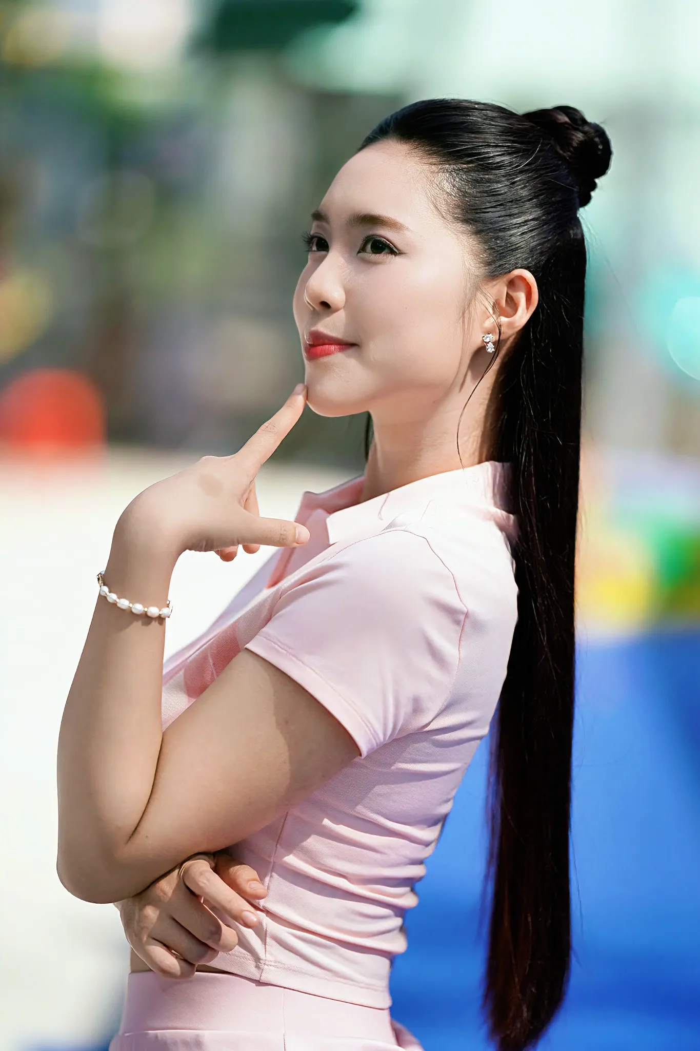 Nụ cười tỏa nắng của Á hậu Châu Anh trên sân Pickleball ảnh 7