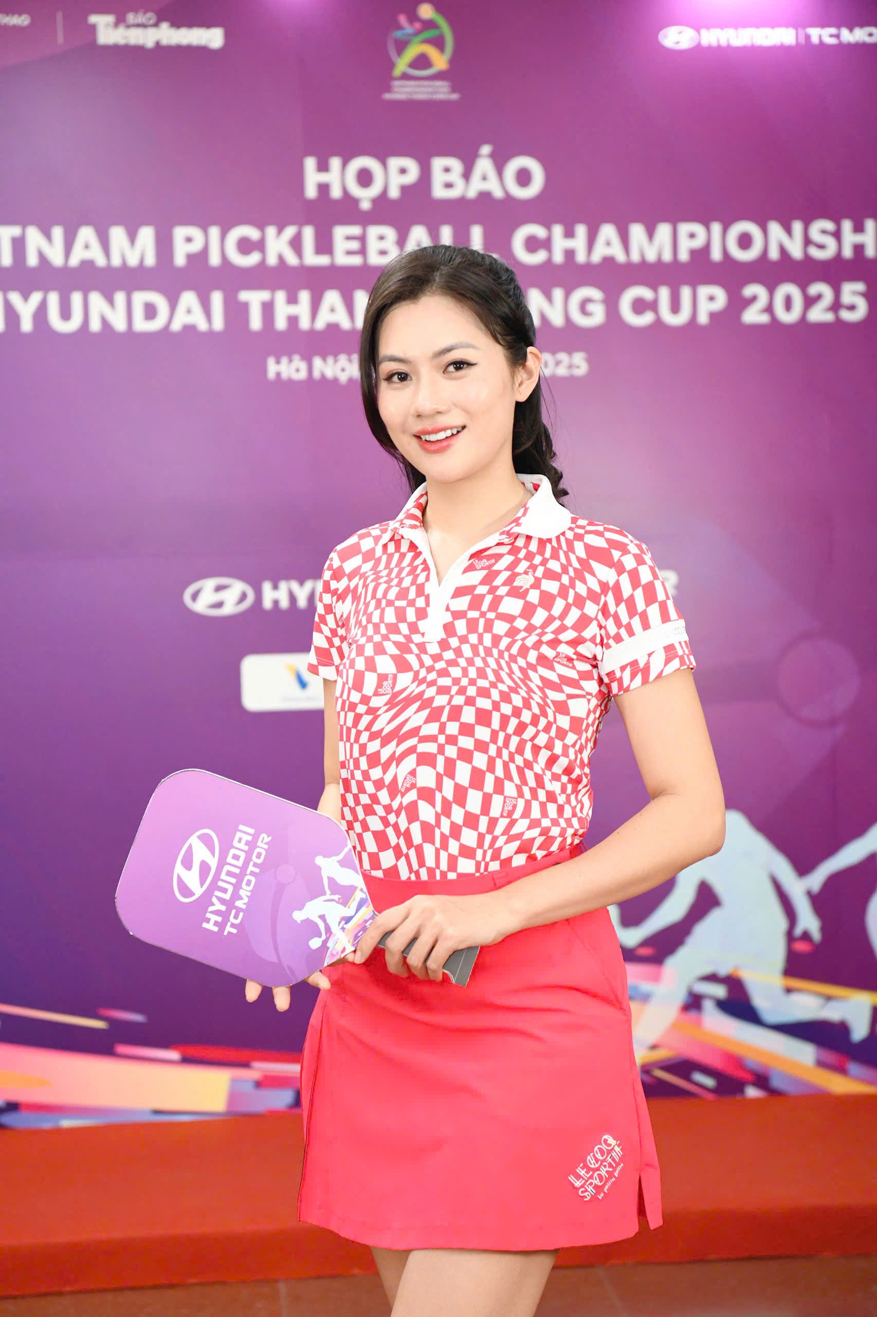 Dàn người đẹp Hoa hậu Việt Nam tại họp báo Giải Pickleball Việt Nam ảnh 9