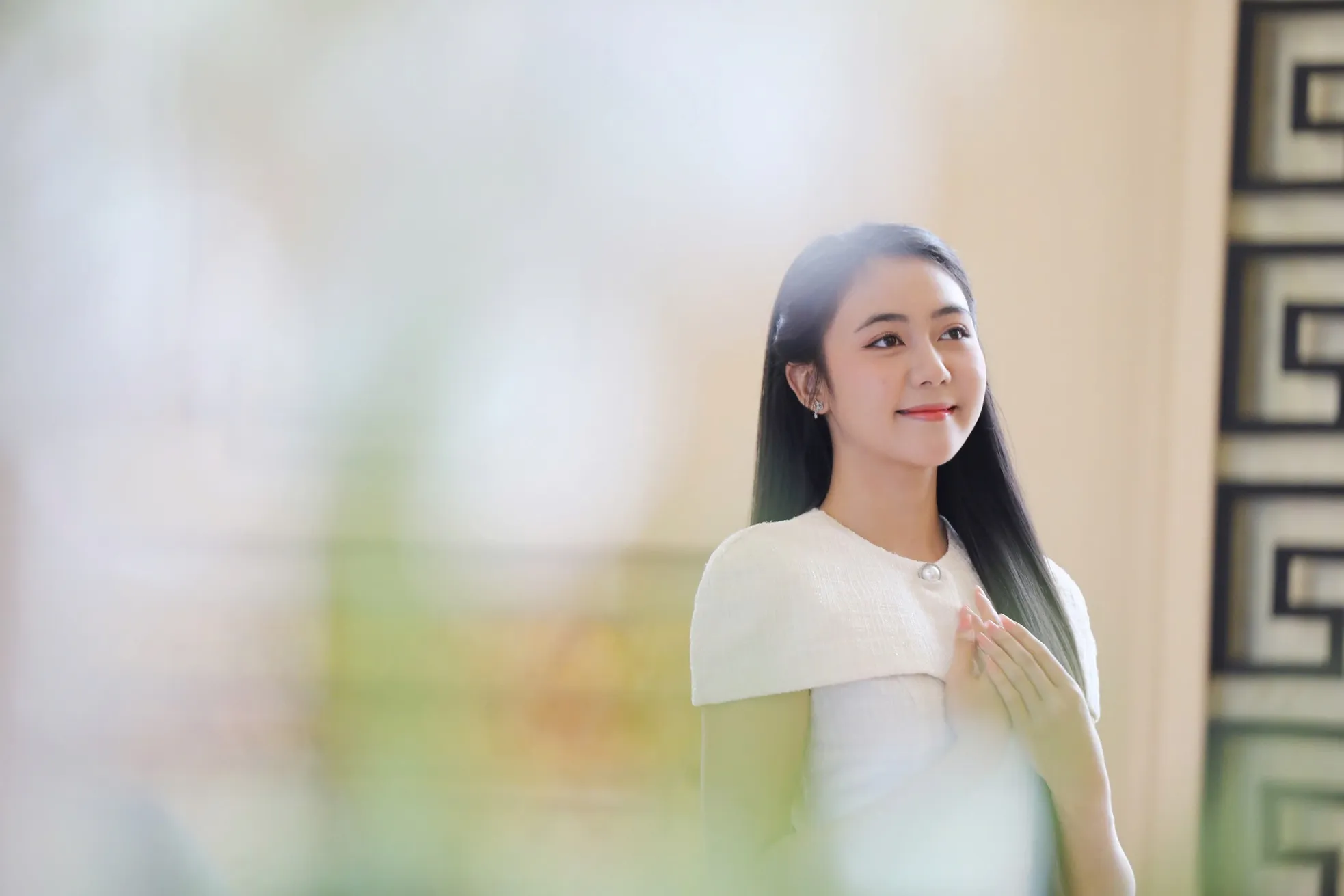 Về cô gái có mái tóc dài nhất Hoa hậu Việt Nam 2024 ảnh 2