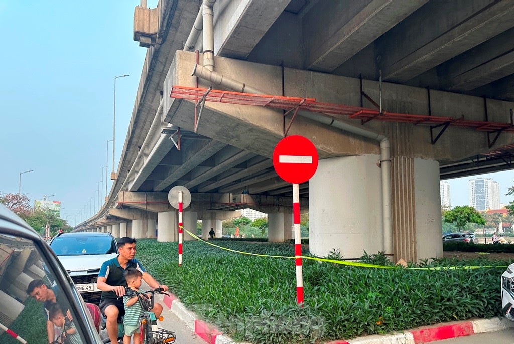 Sửa chữa gấp các gối trụ cầu Vành đai 3 trên cao bị xô lệch ảnh 4