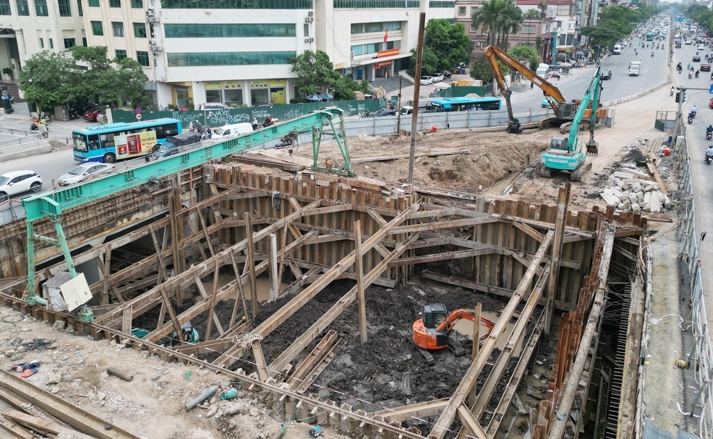 Hầm chui nút giao Giải Phóng - Kim Đồng đạt hơn 70%, về đích vào cuối năm ảnh 5