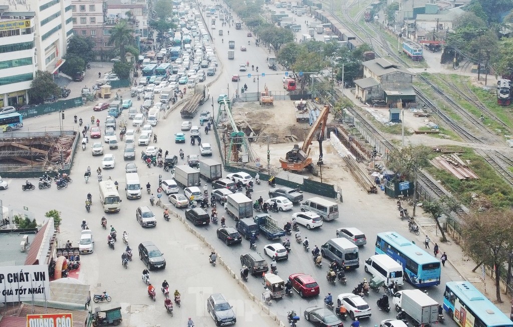 Hầm chui nút giao Giải Phóng - Kim Đồng đạt hơn 70%, về đích vào cuối năm ảnh 8