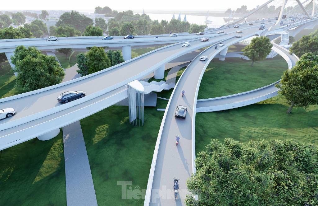 Hình ảnh thiết kế 6 cầu qua sông Hồng sẽ khởi công năm 2025 ảnh 5