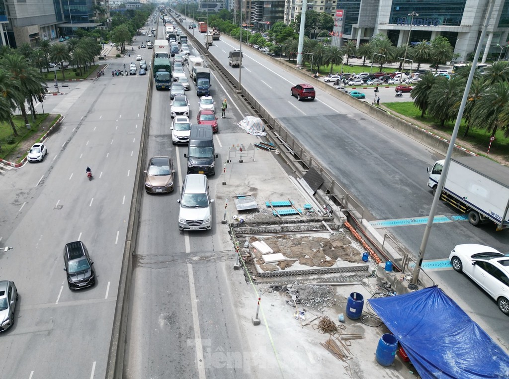 Đường Vành đai 3 ùn tắc nhưng công trường ‘vắng bóng’ công nhân ảnh 7
