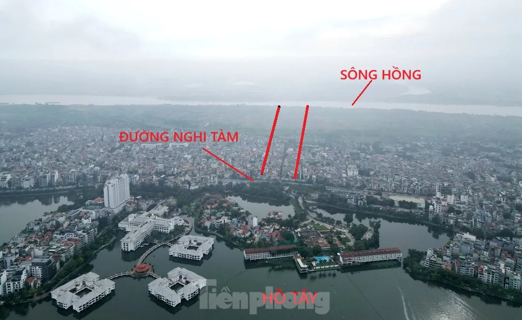 Cận cảnh vị trí được đề xuất làm đường hầm qua Hồ Tây ảnh 5