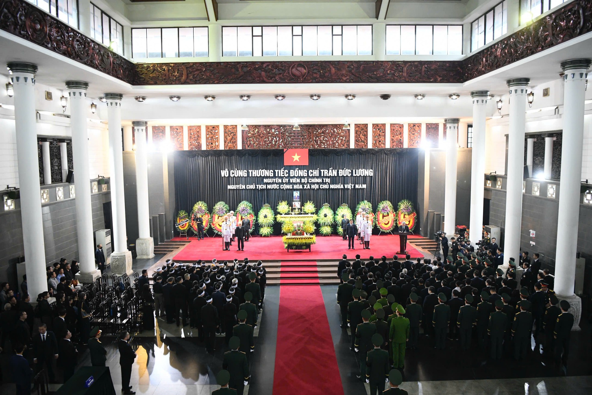 Toàn cảnh lễ truy điệu, tiễn đưa nguyên Chủ tịch nước Trần Đức Lương ảnh 1