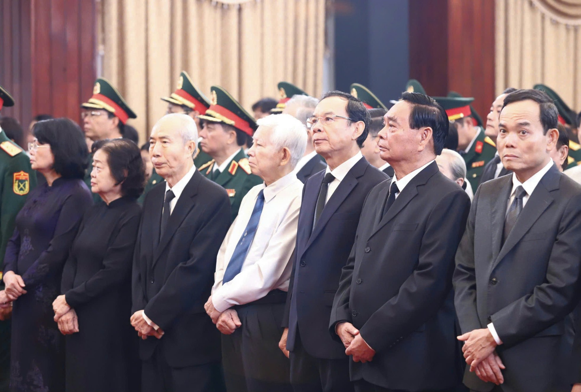 Toàn cảnh lễ truy điệu, tiễn đưa nguyên Chủ tịch nước Trần Đức Lương ảnh 5
