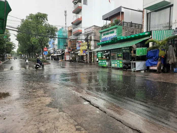 TPHCM mưa lớn kéo dài, người dân vất vả vì nhiều nơi ngập sâu ảnh 22