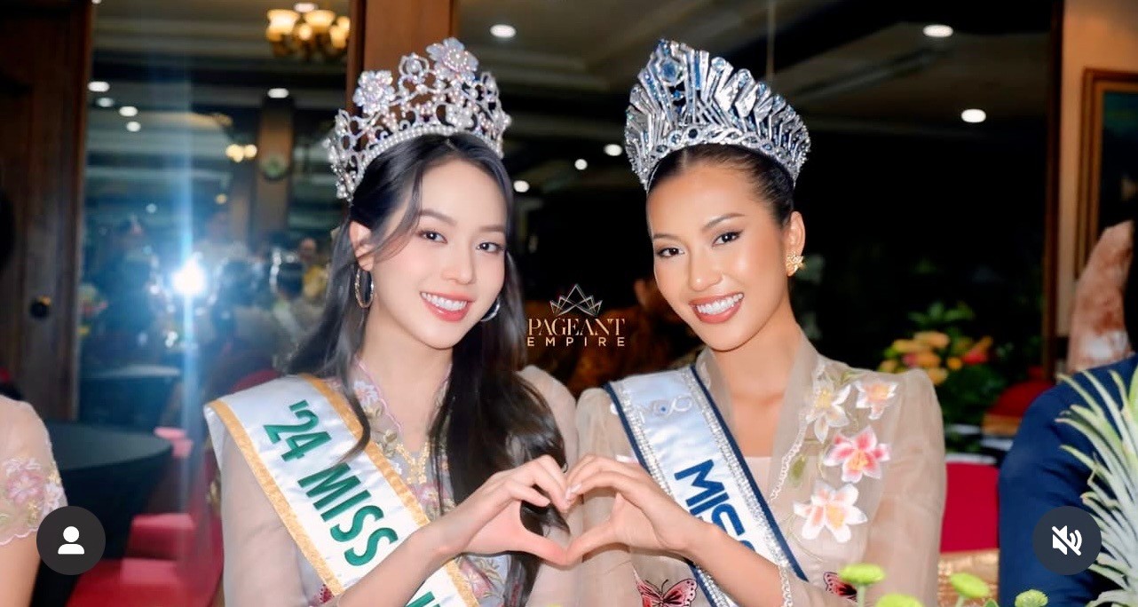 Thanh Thủy trong khung hình với 3 hoa hậu quốc tế ảnh 7