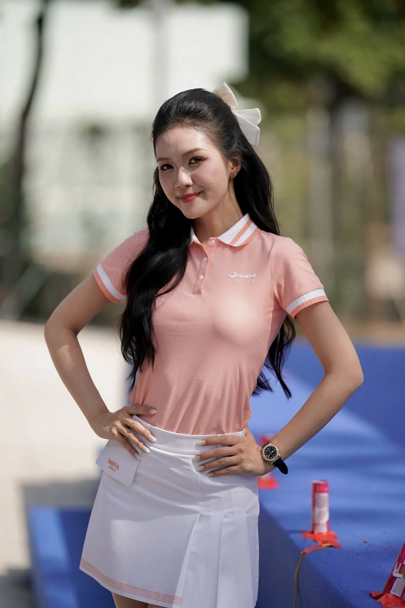Nhan sắc đại sứ nghệ thuật của Hoa hậu Việt Nam khi làm MC giải Vô địch Pickleball Vietnam ảnh 8