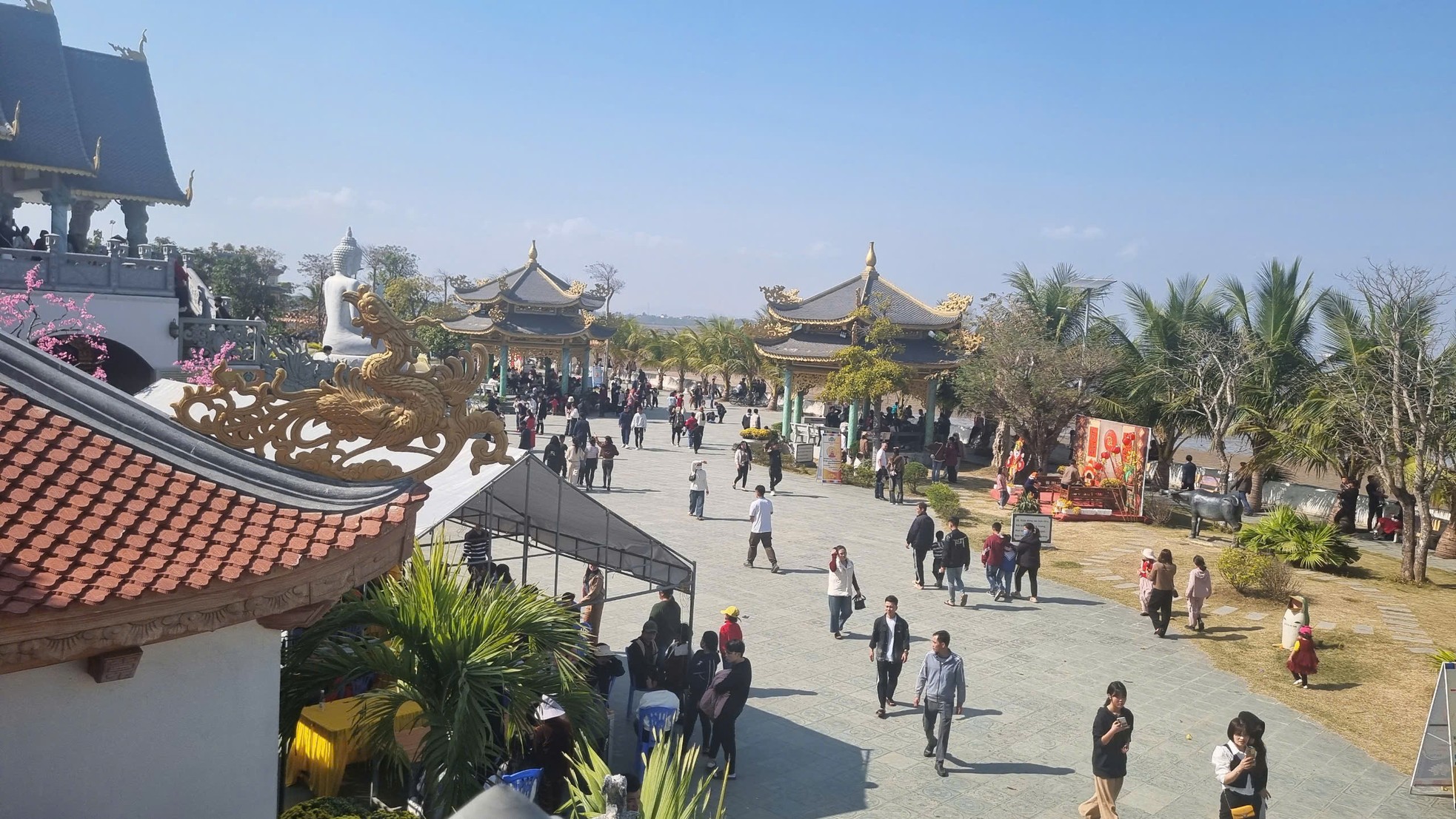 Nghìn người đổ về tham quan ngôi chùa có view cửa biển tuyệt đẹp ở Thanh Hóa ảnh 5