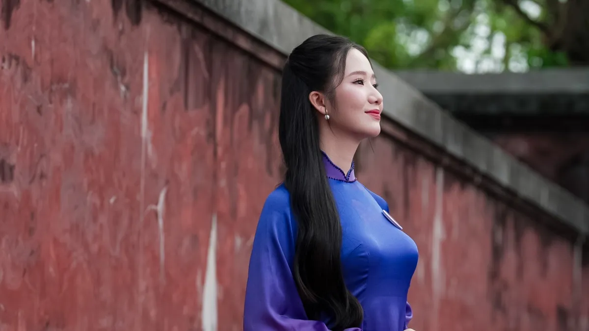Ngắm Top 25 Hoa hậu Việt Nam 2024 đẹp dịu dàng trong bộ ảnh áo dài tại Huế ảnh 11