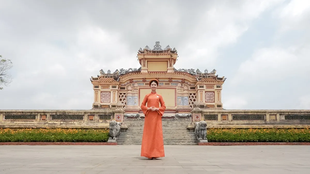 Nhan sắc xinh đẹp của Top 25 Hoa hậu Việt Nam 2024 trong bộ ảnh áo dài tại Huế ảnh 20