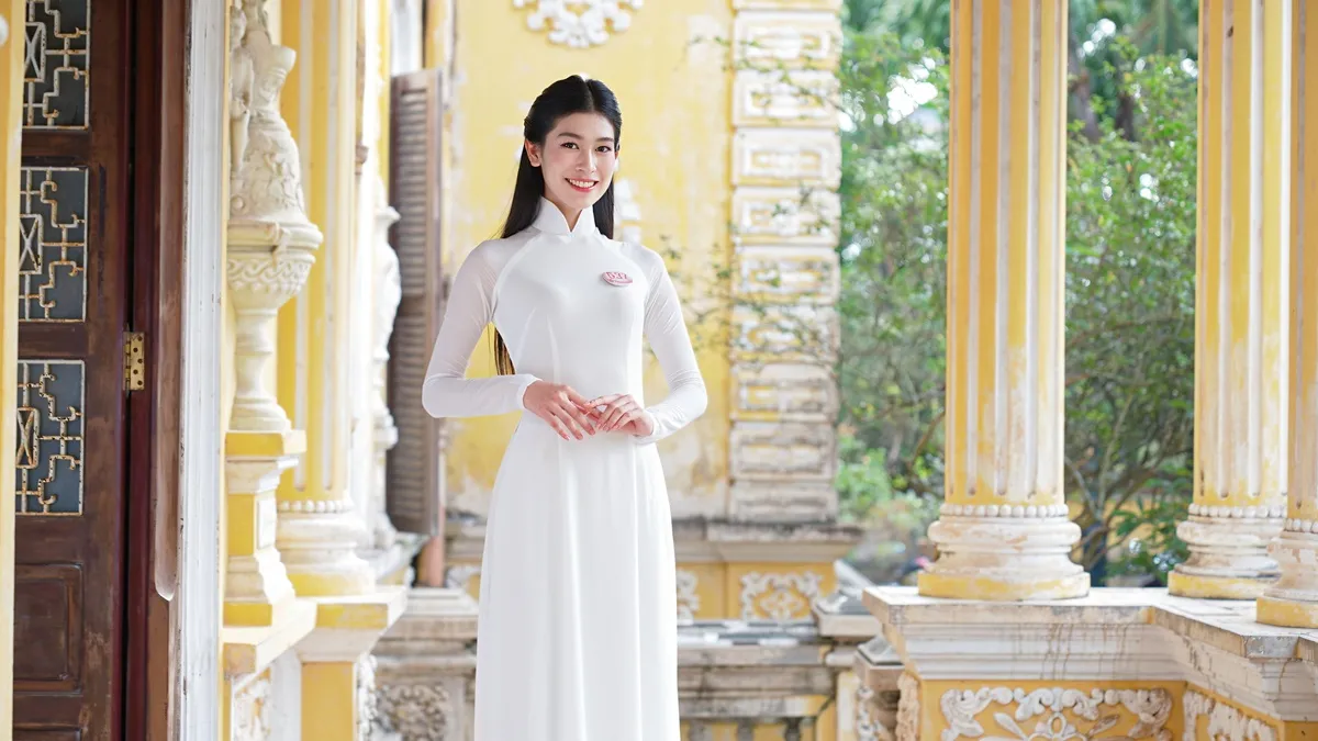 Nhan sắc xinh đẹp của Top 25 Hoa hậu Việt Nam 2024 trong bộ ảnh áo dài tại Huế ảnh 11
