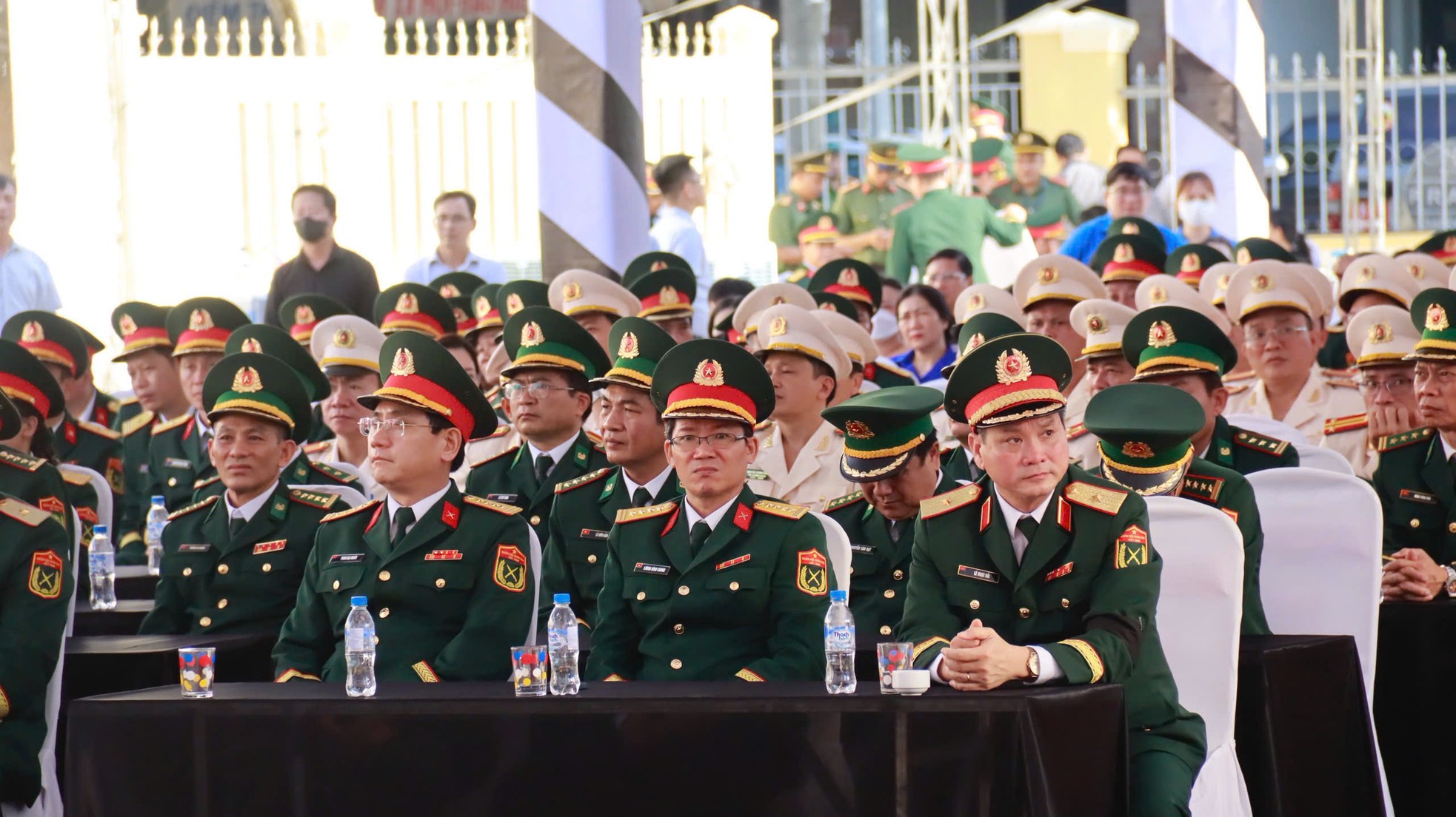 Trang nghiêm lễ viếng nguyên Chủ tịch nước Trần Đức Lương tại quê nhà Quảng Ngãi ảnh 2