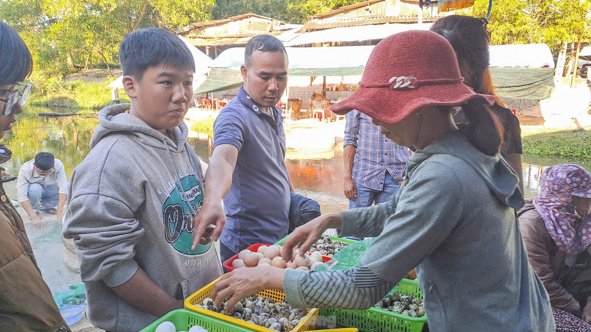 Độc lạ con suối ở Bình Định, nước sôi sùng sục luộc chín trứng- Ảnh 6.