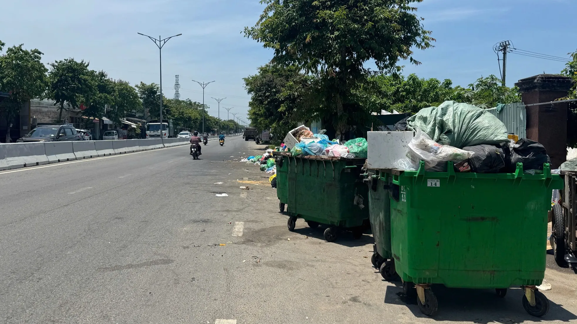 Rác chất đống tràn ra đường ở Đà Nẵng ảnh 7